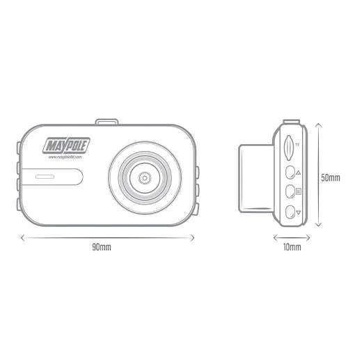 Dashcam 1080P Full HD compacto - Maypole (MP5101)