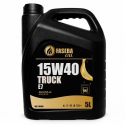 Aceite de motor mineral - FASEBA OIL Titan Force E7 (15W40 Truck, 5L)
