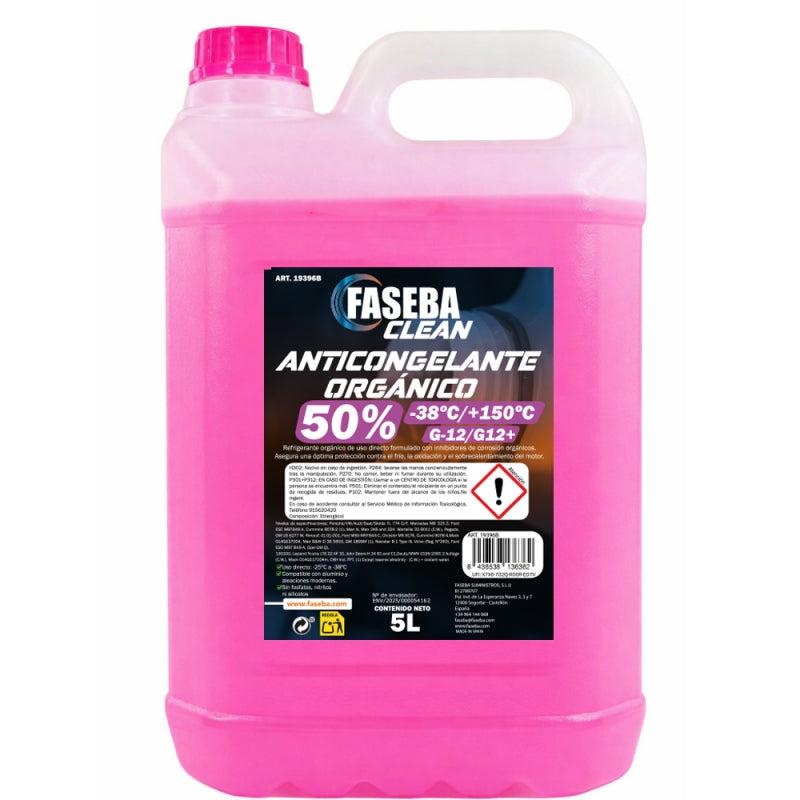 ANTICONGELANTE ORGANICO 50% G12/G12+