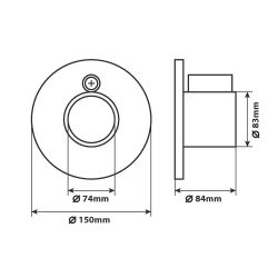 Antirrobo para semirremolques Ø 13 mm - Universal