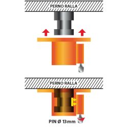 Antirrobo para semirremolques Ø 13 mm - Universal