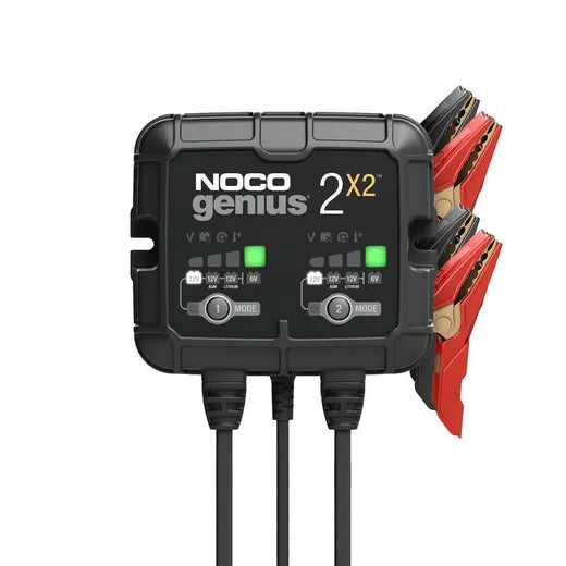 Cargador batería 6V/12V 2 entradas 4 amp