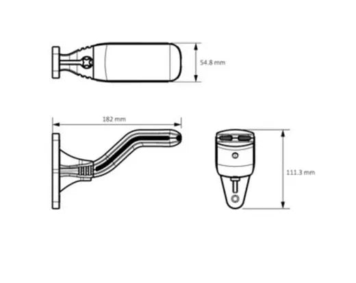 Cuerno de gálibo LED derecho - Universal (modelo Cobra)