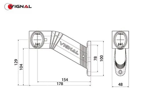 Cuerno de gálibo LED derecho - Universal (12/24V, FA3 LED)