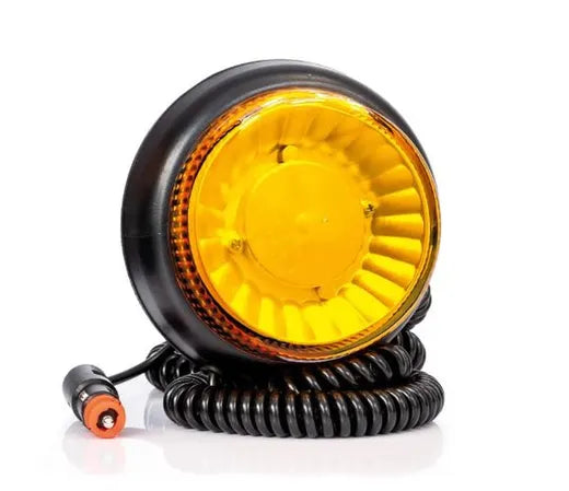 Destellante LED base magnética ámbar - Universal (12/24V, con conexión a mechero)