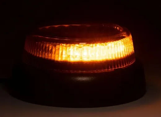 Destellante LED base magnética ámbar - Universal (12/24V, con conexión a mechero)