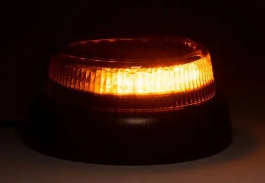 Destellante LED base fija ámbar - Universal (12/24V, doble destello)