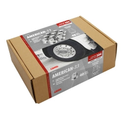 Embellecedor tornillo ruedas - Universal (33 mm, Acero inoxidable brillo, bote 40 unidades)