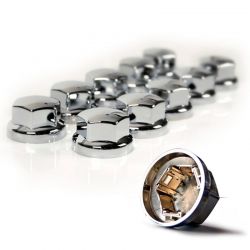 Embellecedor tornillo ruedas cromadas - Universal (32-33 mm, blíster 10 unidades)