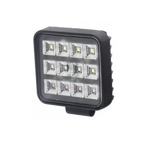Faro de trabajo cuadrado - Universal (12 LEDs, con interruptor)