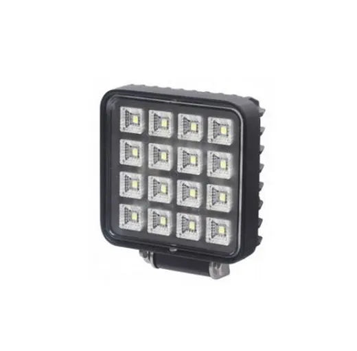 Faro de trabajo cuadrado - Universal (16 LEDs, con interruptor)