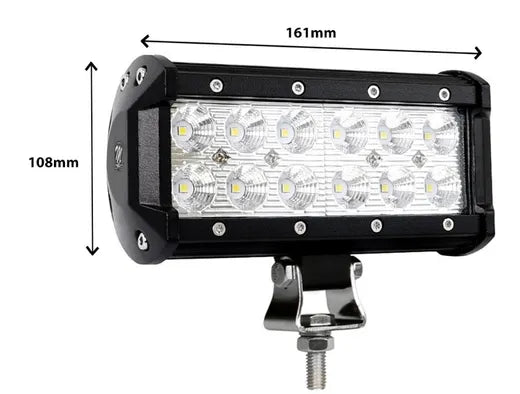 Barra de luces LED - Universal (doble fila, 161 mm)