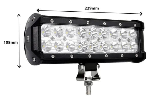 Barra de luces LED - Universal (doble fila, 229 mm)