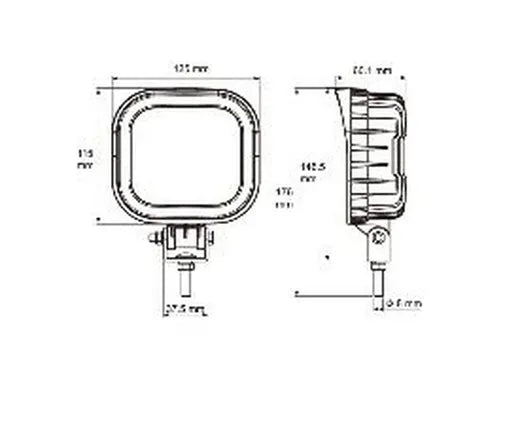 Faro de trabajo LED - Universal (9/32V, 2160 lúmenes)