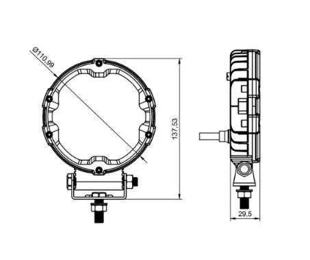 Faro de trabajo LED Spider 3 - Universal