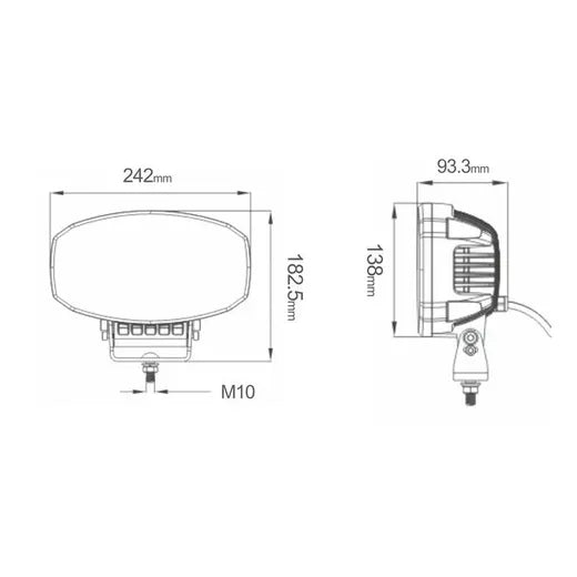 Faro de largo alcance LED - Universal (con DRL, antiniebla)