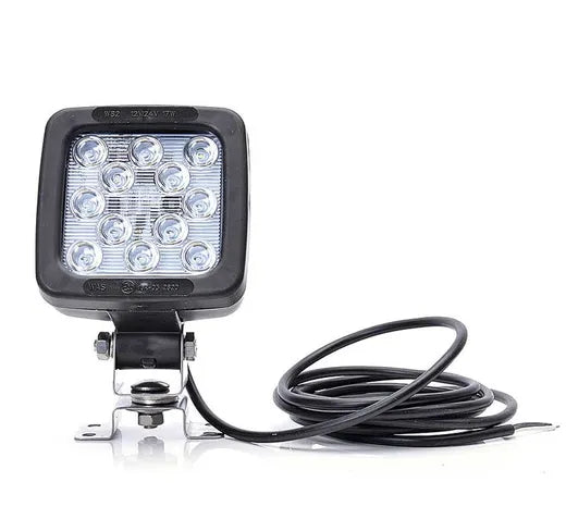 Faro de trabajo cuadrado - Universal (12 LEDs, con interruptor)