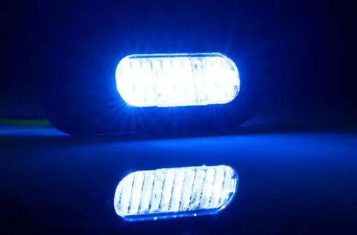 Luz estroboscópica de advertencia - Universal (3 LEDs, azul)