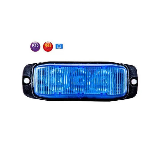 Luz estroboscópica de advertencia azul - Universal (3 LEDs, R65)