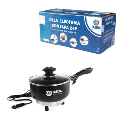 Olla eléctrica con tapa - FASEBA (24V, 250W, 18x8 cm)