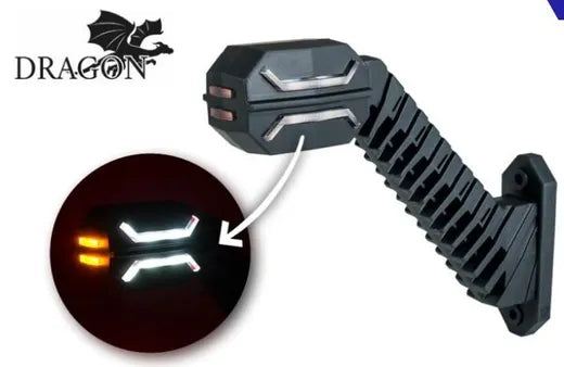 Piloto cuerno LED derecho 3 funciones - Universal (modelo Dragon)