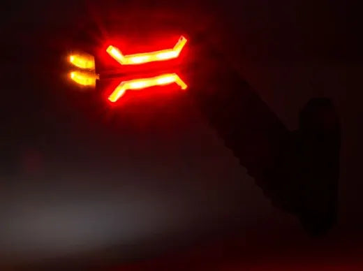 Piloto cuerno LED derecho 3 funciones - Universal (modelo Dragon)