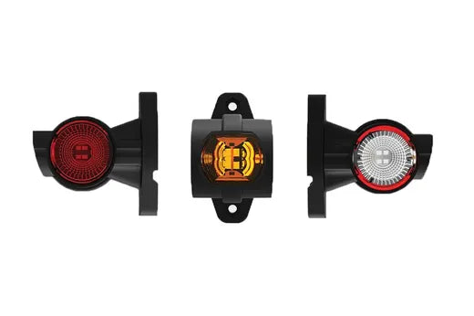 Cuerno de gálibo LED corto izquierdo - Universal (blanco, rojo y ámbar)