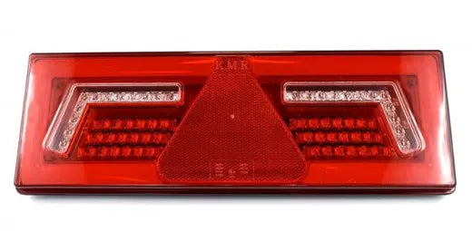 Piloto trasero LED derecho efecto neón - Universal (con triángulo)