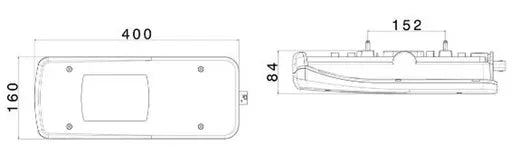 Piloto trasero izquierdo LED LC11 - Universal