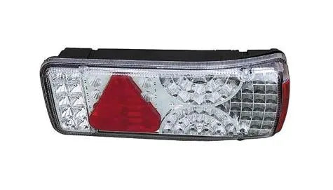 Piloto trasero LED derecho - Universal (con triángulo y conector trasero)