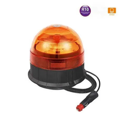 Rotativo LED ámbar - Universal (12/24V, imán, R10)