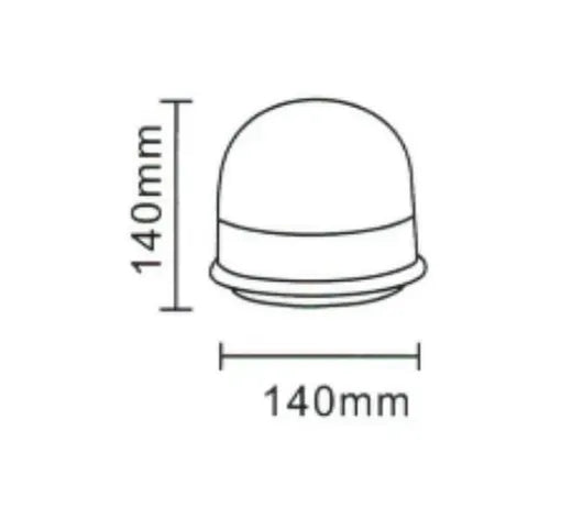 Rotativo LED ámbar - Universal (12/24V, imán, fijo, conexión mechero, R65, GF-25LEDS)