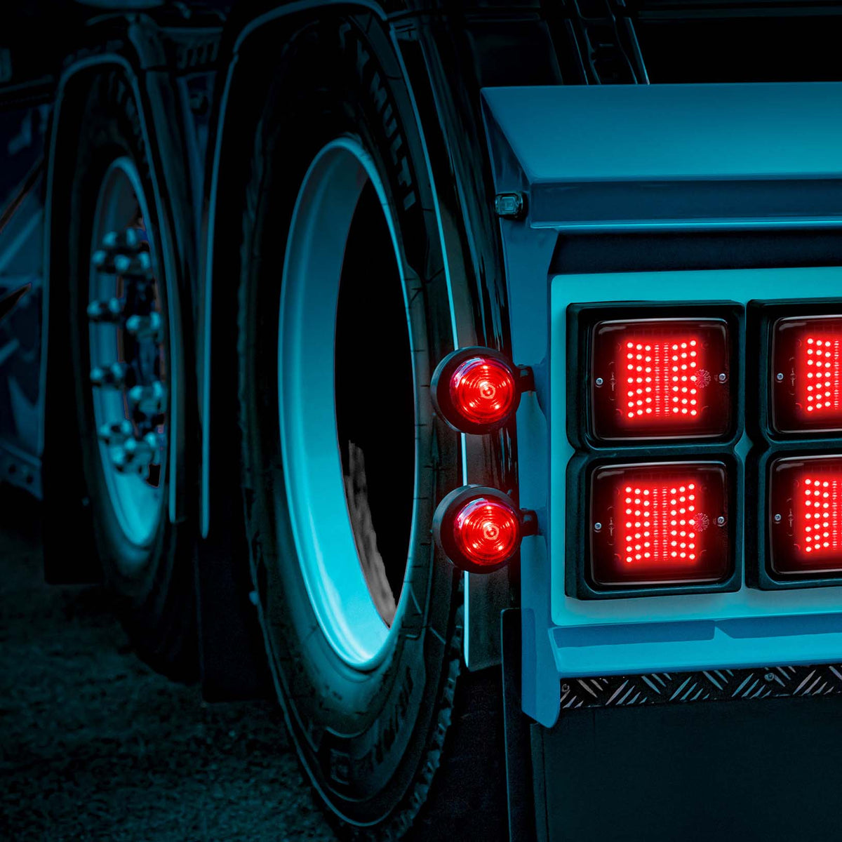 Strands Dark Knight Viking – Luz de gálibo LED cristal ahumado