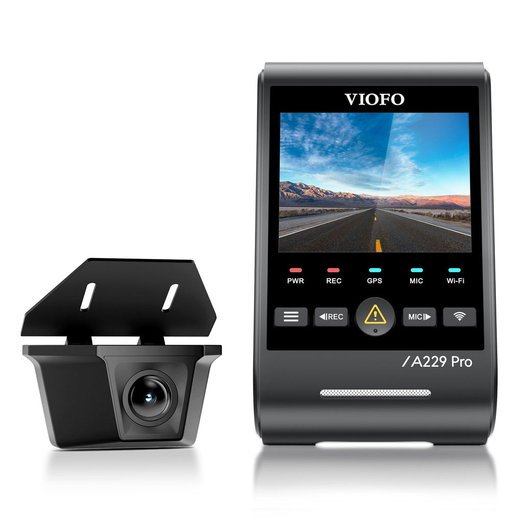 Viofo A229 Pro-W 2CH – Cámara 4K + cámara trasera exterior estanca IP67