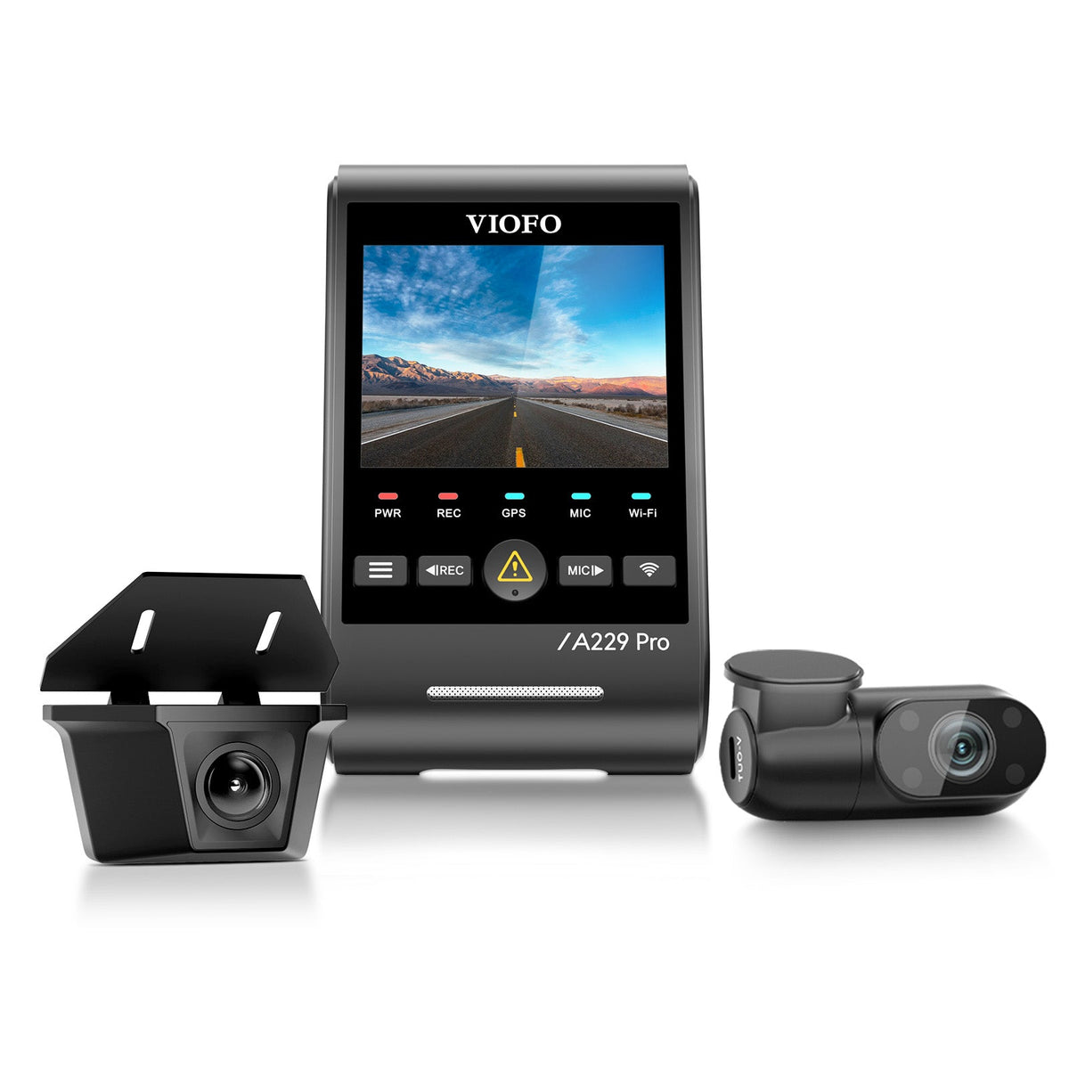 Viofo A229 Pro-W 3CH – Cámara 4K + trasera exterior estanca + cabina con infrarrojos
