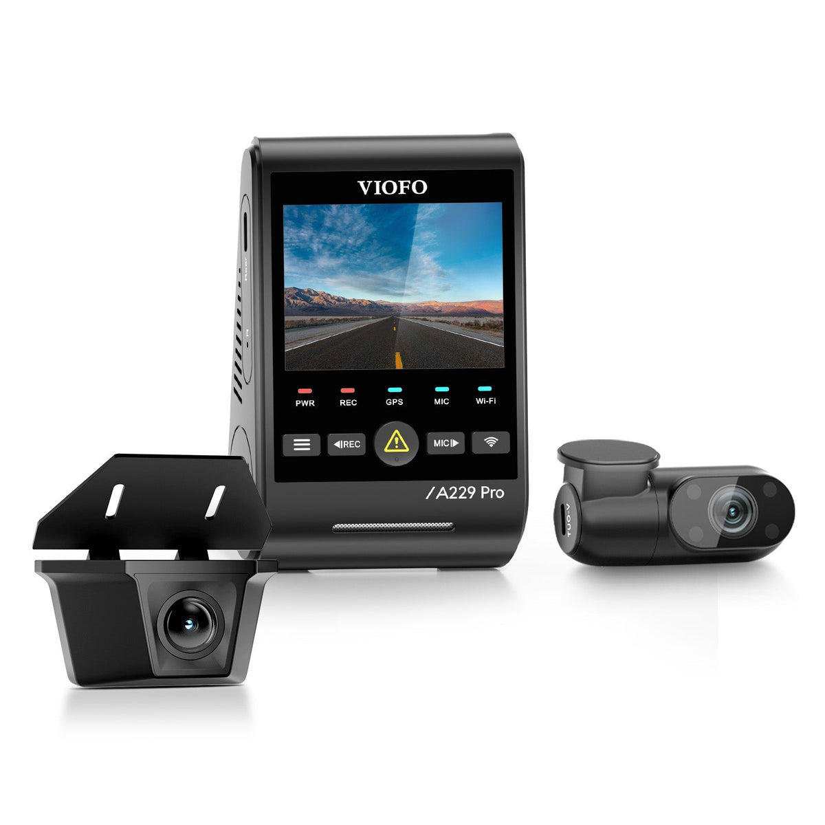 Viofo A229 Pro-W 3CH – Cámara 4K + trasera exterior estanca + cabina con infrarrojos