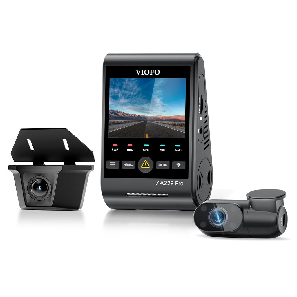 Viofo A229 Pro-W 3CH – Cámara 4K + trasera exterior estanca + cabina con infrarrojos