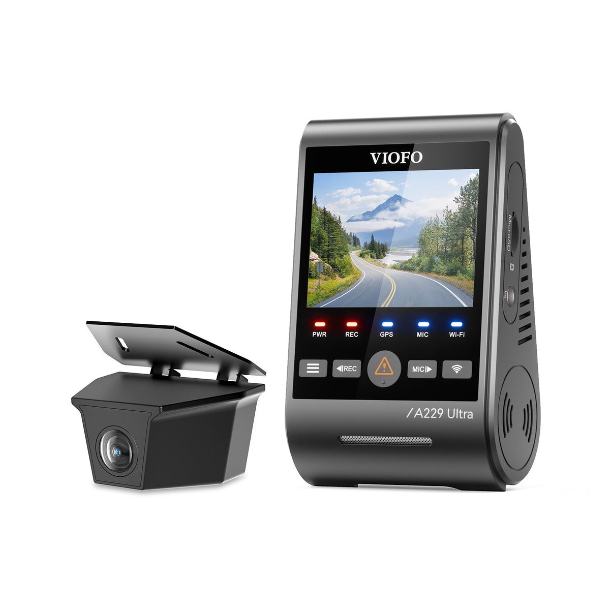 Viofo A229 Ultra-W 2CH – Cámara 4K + trasera exterior estanca 4K IP67