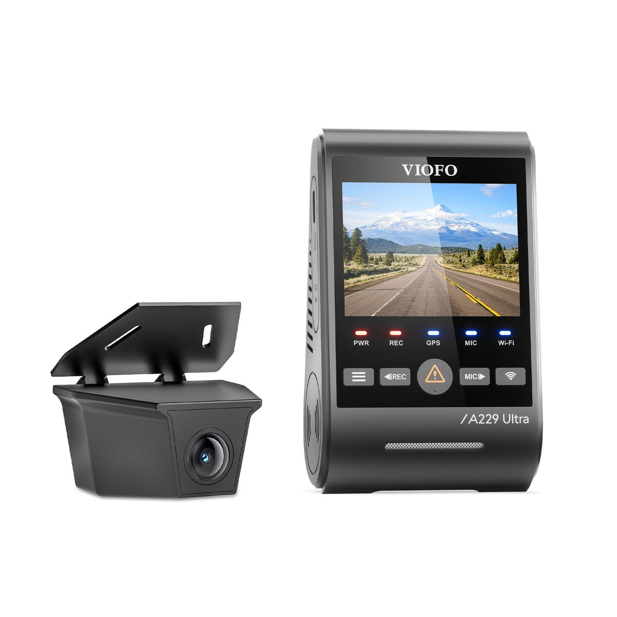 Viofo A229 Ultra-W 2CH – Cámara 4K + trasera exterior estanca 4K IP67