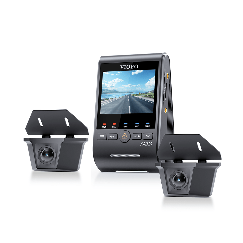 Viofo A329WW 3CH – Cámara 4K + 2 cámaras exteriores estancas para camión y remolque